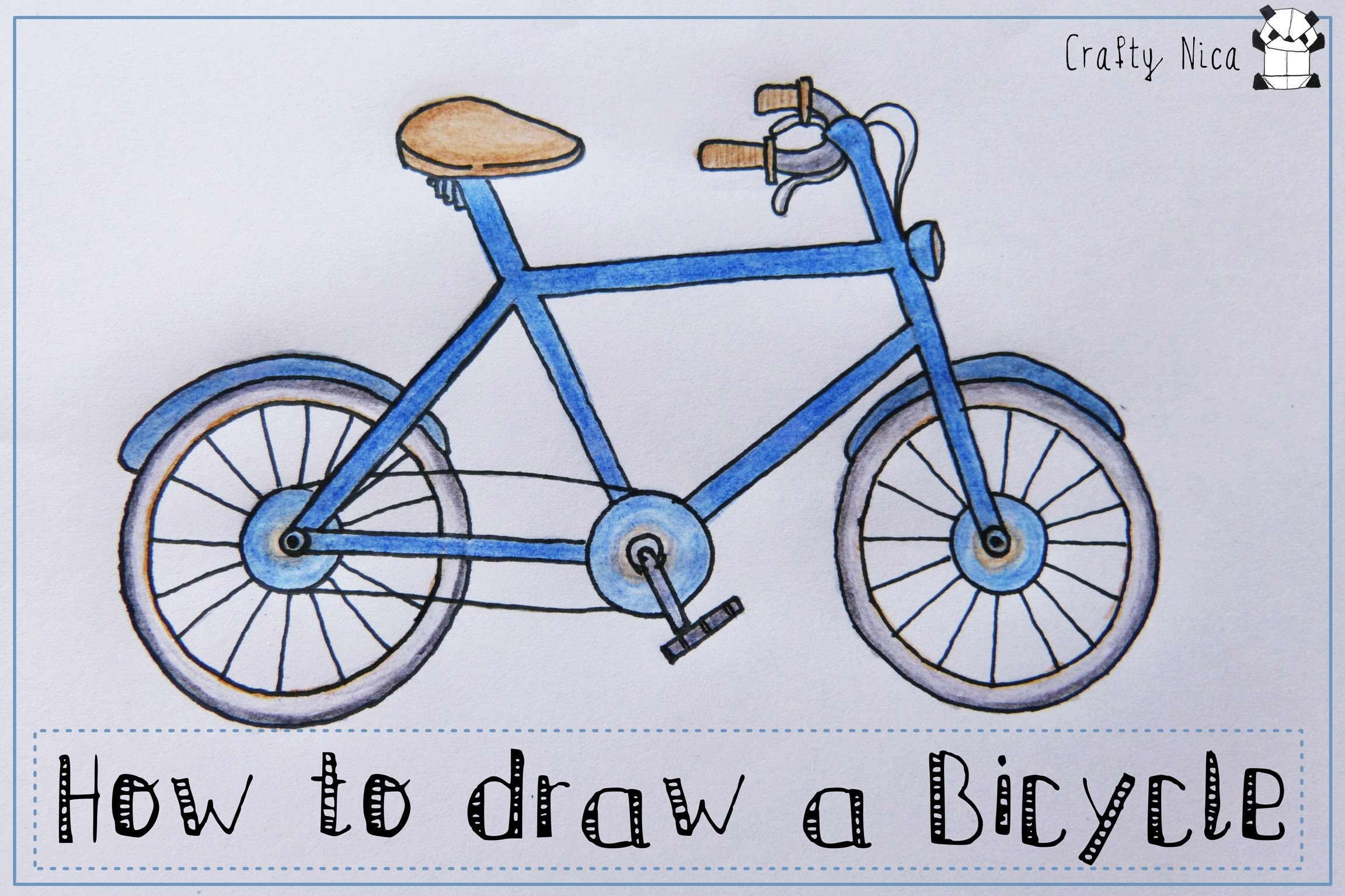 2304x1536 How To Draw A Bicycle (Bike). Easy Drawing Tutorial For Kids