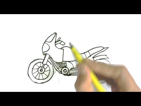 480x360 How To Draw A Motorcycle Or Bike In Easy Steps For Children, Kids