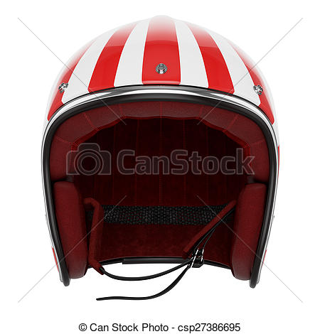 450x470 Motorcycle Helmet Red White Front View. Motorcycle Helmet Stock