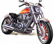 227x184 Harley Davidson Motorcycles Drawing