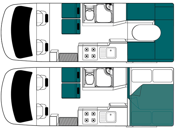 600x450 Cascade 4 Berth Motorhome Rental
