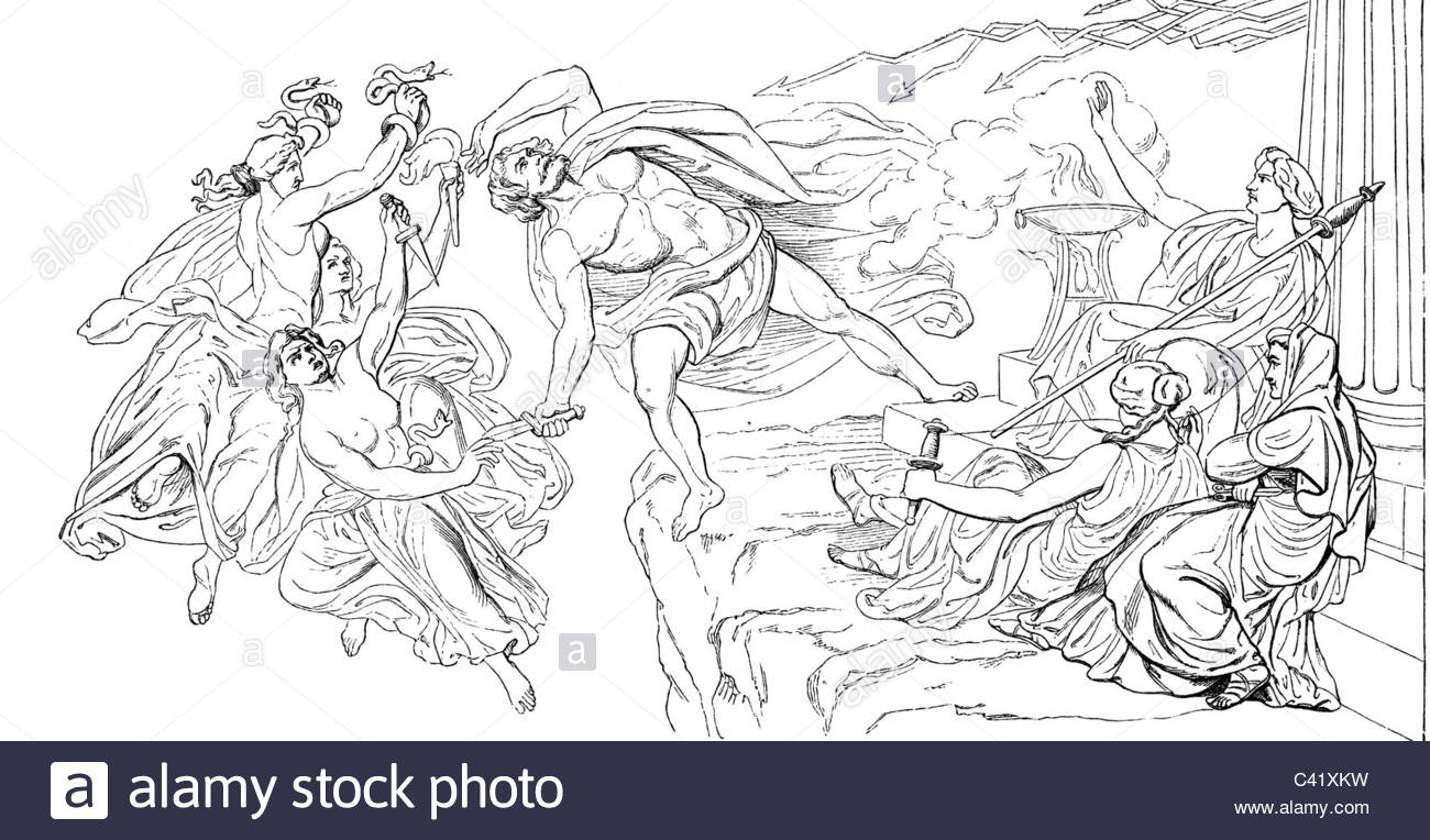 1300x764 Literature, Legends, Greek Mythology, Fall Of Tantalus From Mount