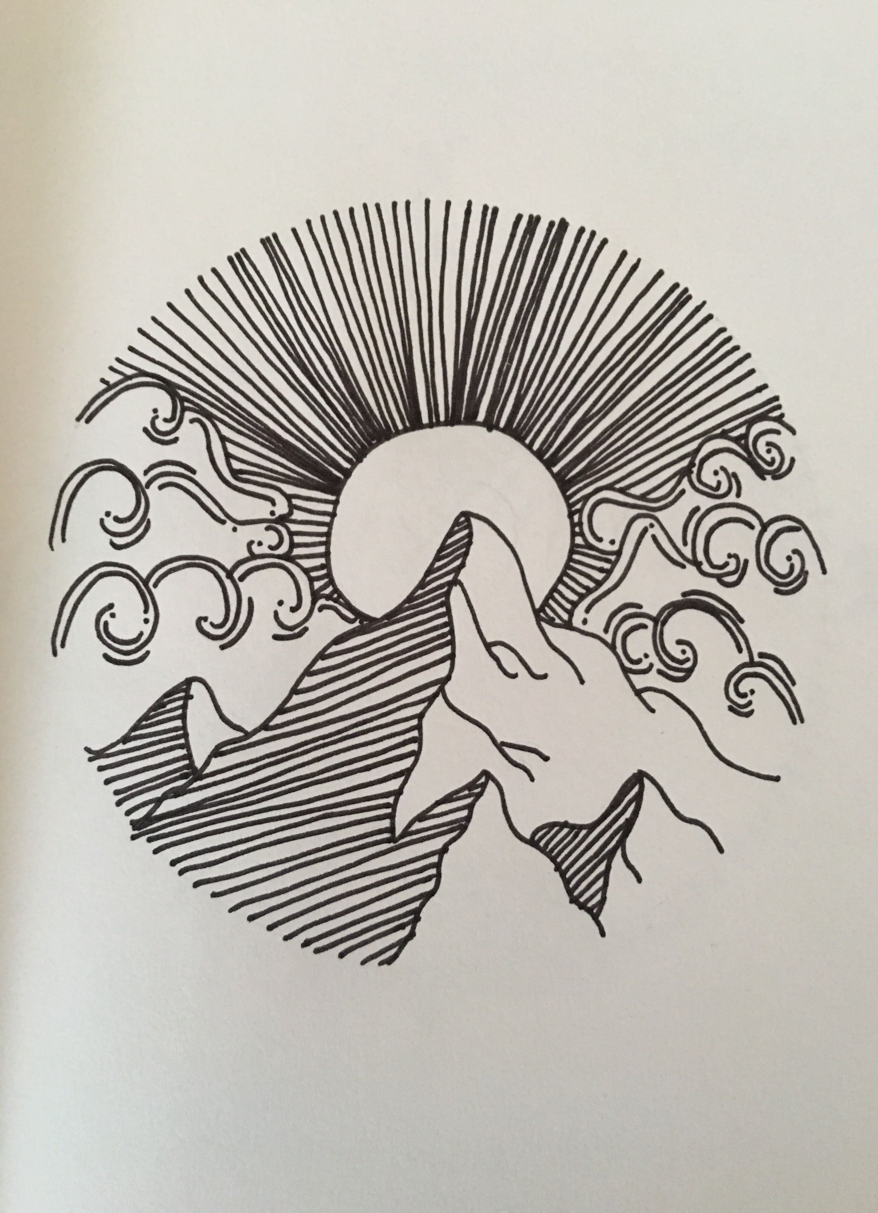 2920x4032 Mountains, Clouds And Sun Embroidery Cloud