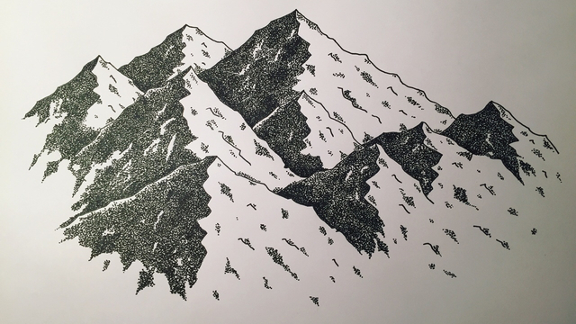 640x360 Drawings Of Mountains Tumblr