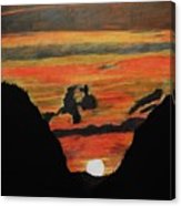 163x186 Mountain Sunset Drawing By Steve Keller