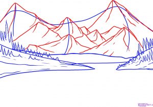 300x210 Easy To Draw Mountains