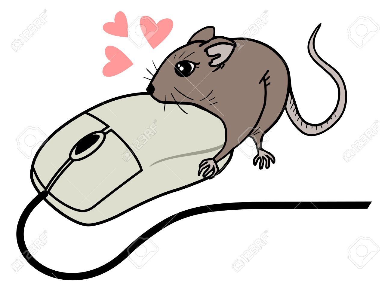 1300x962 Funny Computer Mouse Draw Royalty Free Cliparts, Vectors,