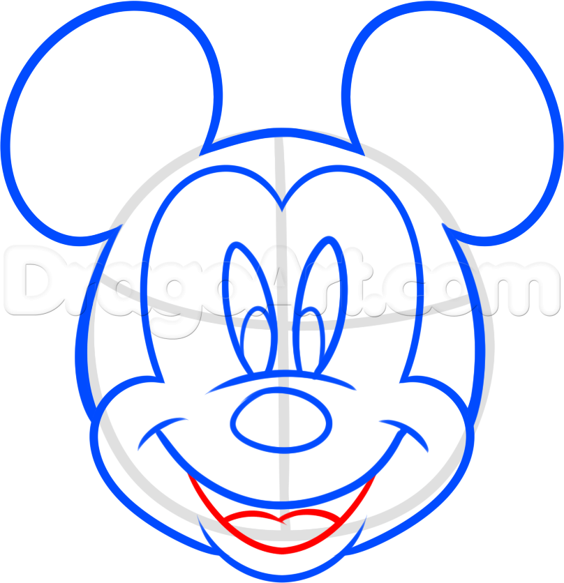 808x836 How To Draw Mickey Mouse For Kids Step 6 Projects To Try