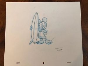 300x225 Walt Disney Mickey Mouse Original Production Pencil Drawing