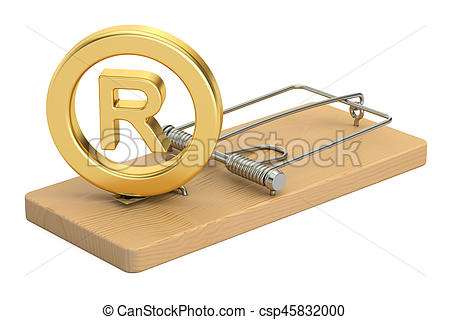 450x320 Mousetrap With Registered Trademark Symbol, 3d Rendering Stock