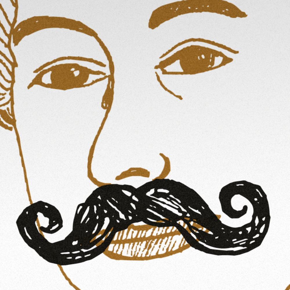 1000x1000 Draw Rebel Moustache