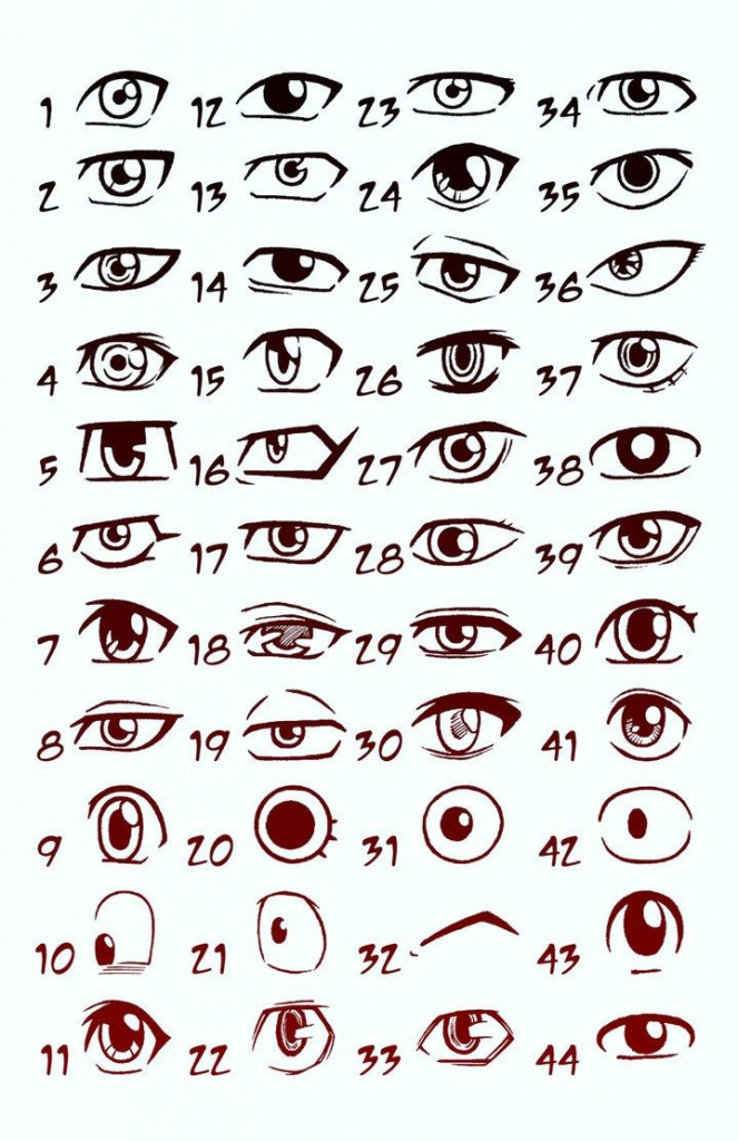 663x1024 Drawing Cartoon Eyes