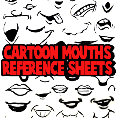 400x400 Drawing Cartoon Amp Illustrated Mouths Amp Lips Reference Sheets