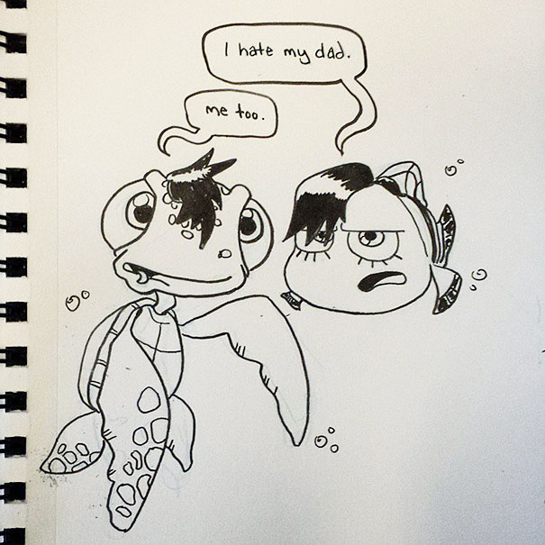 605x605 Illustrator Turns People's Movie Title Typos Into Drawings