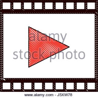 320x320 Drawing Cinema Film Strip Tape Vector Illustration Eps 10 Stock