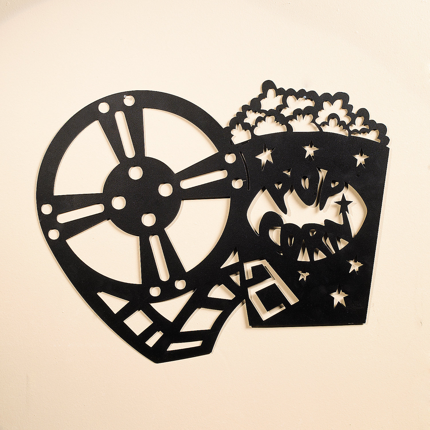 1500x1500 Silhouette movie night wall decoration
