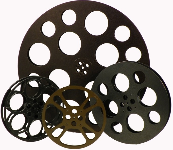 682x594 Theatre Set Rustic Set Of 4 Film Reels