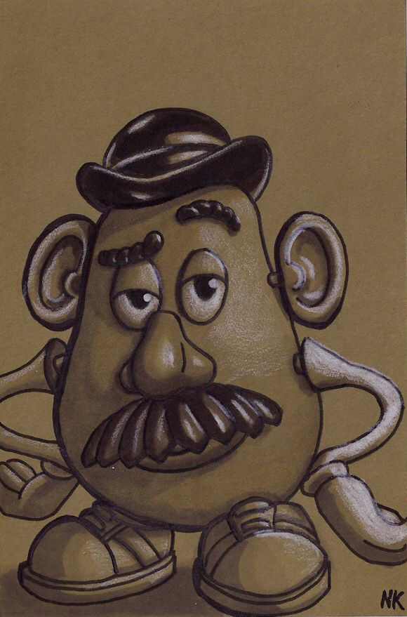 580x879 Mr. Potato Head Sketch Art Idea Board Mr Potato