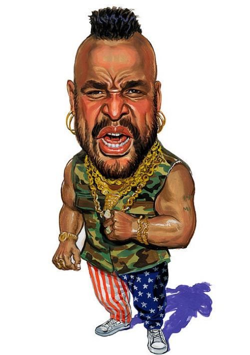 500x710 Mr T Caricatures Karikatyr Caricatures, Celebrity