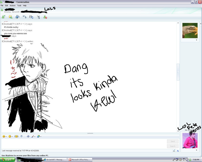 800x640 Ichigo Drawn In Msn Messenger By Pinaynaruto
