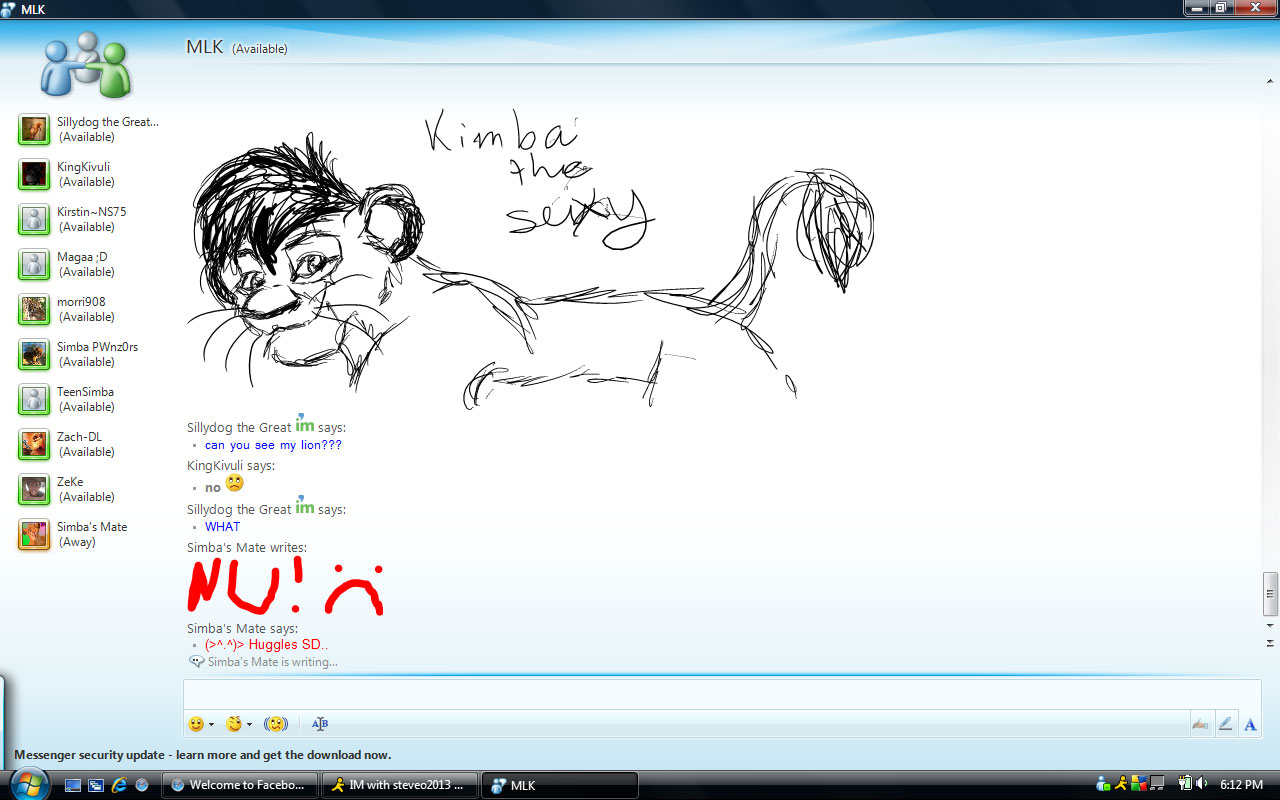 1280x800 Kimba On Mlk Msn Chat Malibutrashdog's Album Fan Art Albums