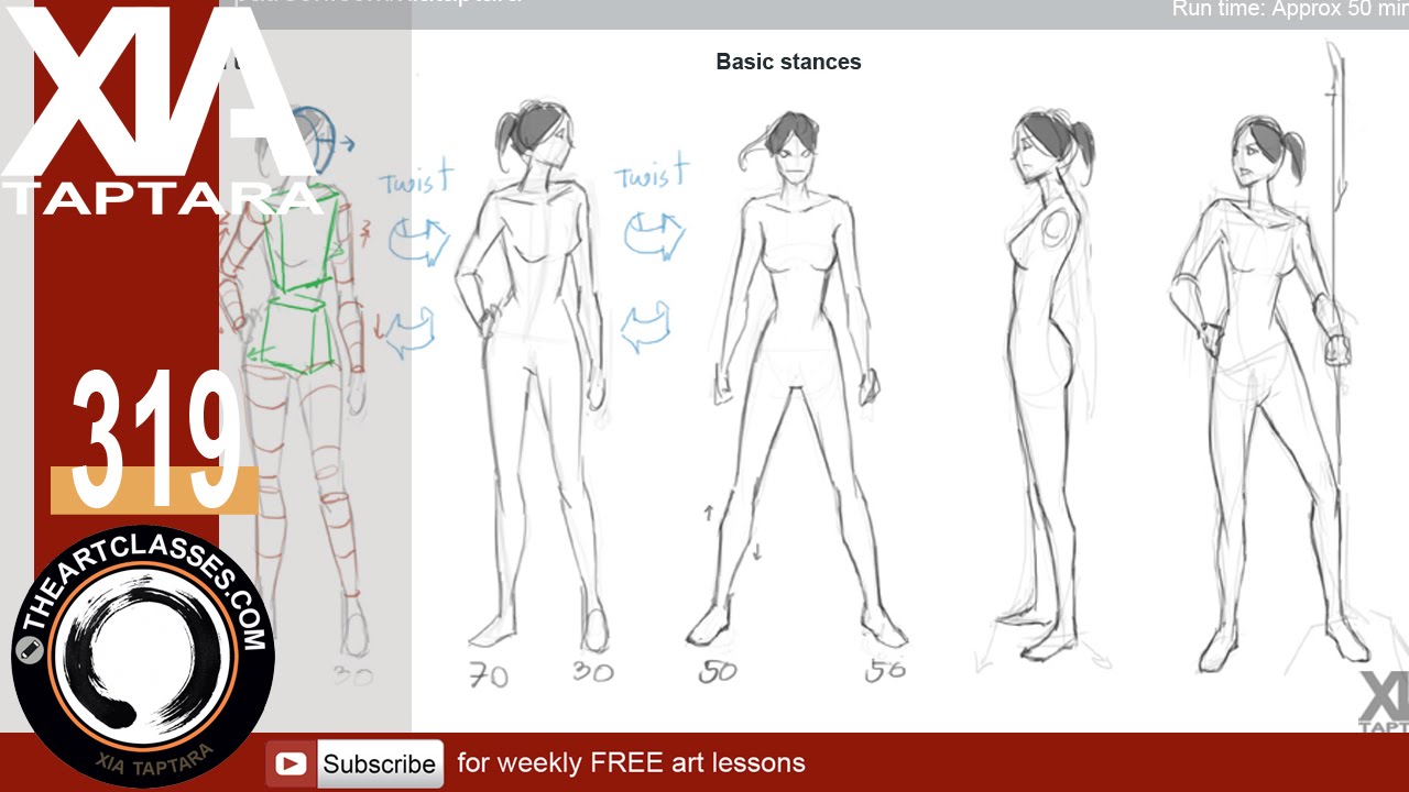 1280x720 Drawing Natural Standing Poses Tutorial