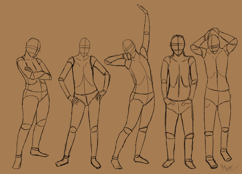 1000x719 Standing Poses By Tastyoranges
