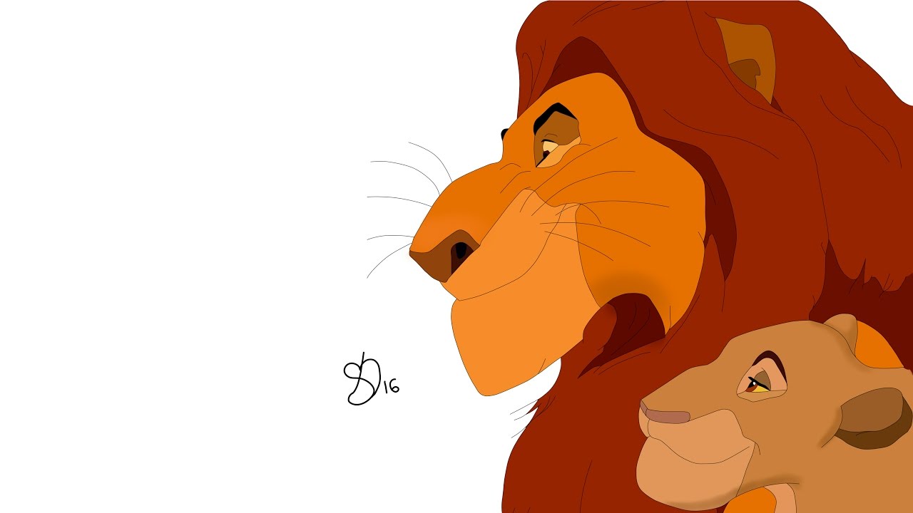 1280x720 The Lion King Transforming My Mufasa And Sarabi Drawing