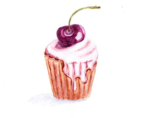339x240 Search Photos Watercolor Muffin Drawing