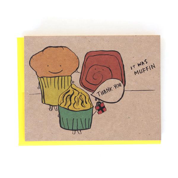 600x600 Thank You Muffin Greeting Card I Must Draw