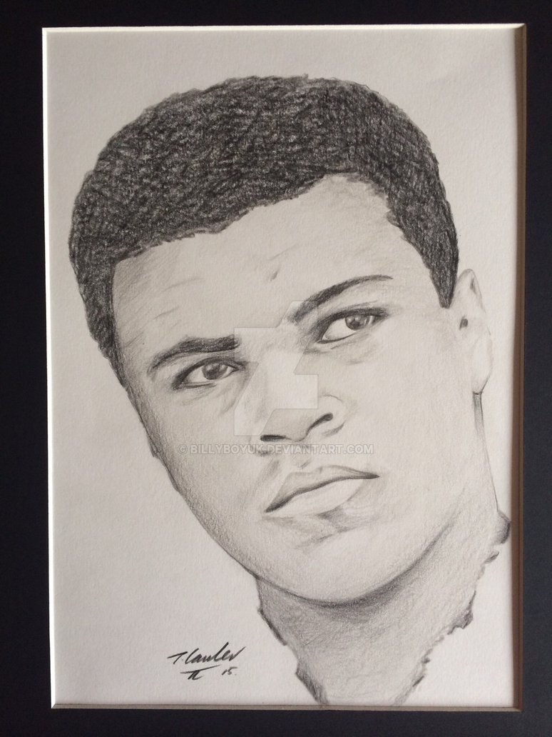 774x1032 Muhammad Ali Pencil Drawing By Billyboyuk