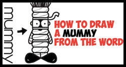 250x133 How To Draw A Mummy Mummies Drawing Tutorials Amp Drawing Amp How