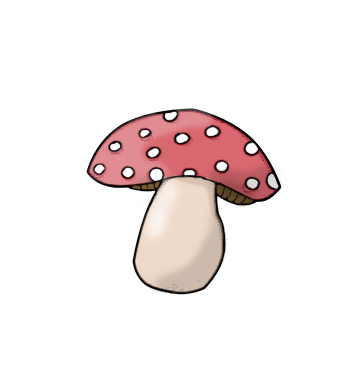 358x380 Mushroom Drawing By Arisz7