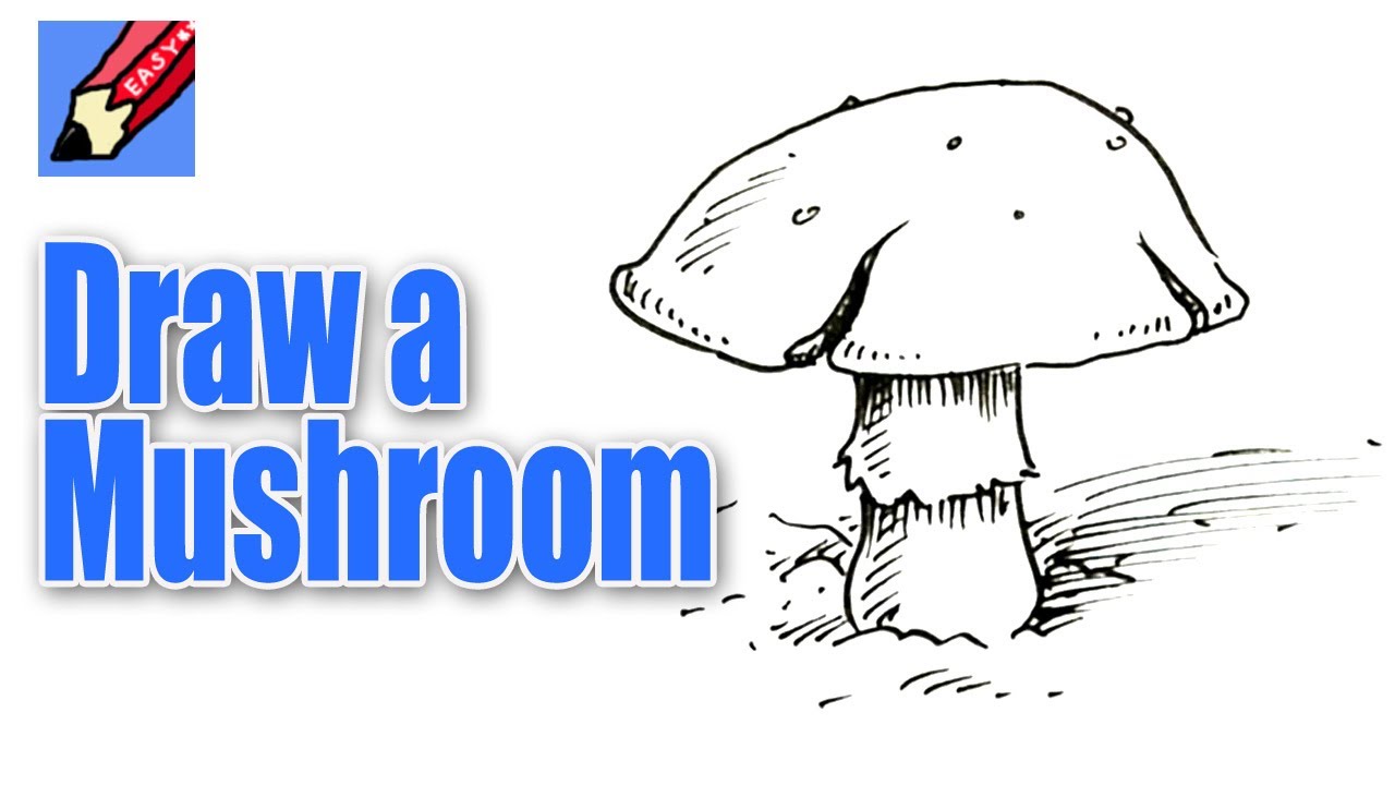 1280x720 How To Draw A Mushroom Real Easy