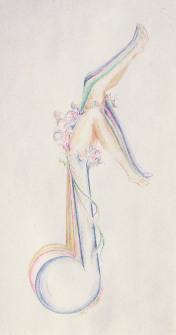 674x1280 Music Logo Colored Pencil Art By Roger