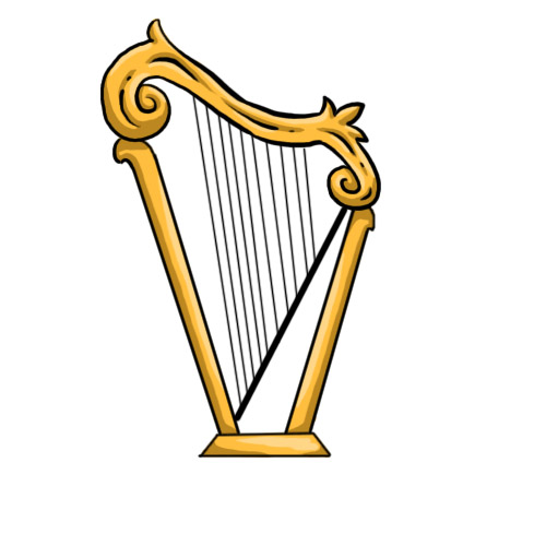 500x500 How To Draw A Harp 7 Steps (With Pictures)