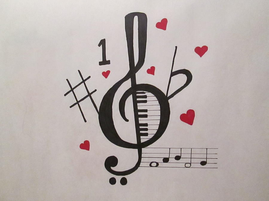 Music Symbols Drawing at GetDrawings | Free download