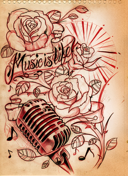 430x592 Music Tattoos And Designs Page 2