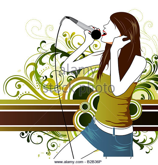 519x540 Illustration Drawing Music Girl Stock Photos Amp Illustration