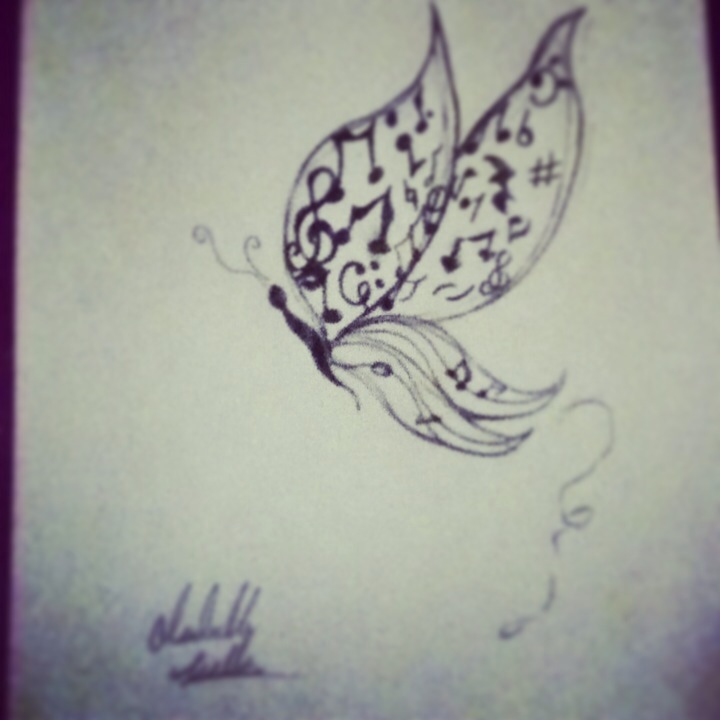 720x720 Musical Butterfly Teen Charcoal About Animals, Nature, Objects