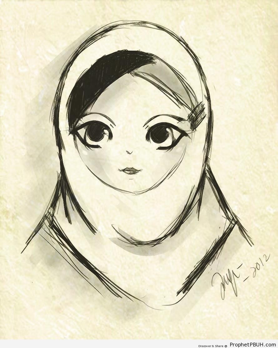 890x1113 Muslim Girl Drawing Drawings Prophet Pbuh (Peace Be Upon Him)