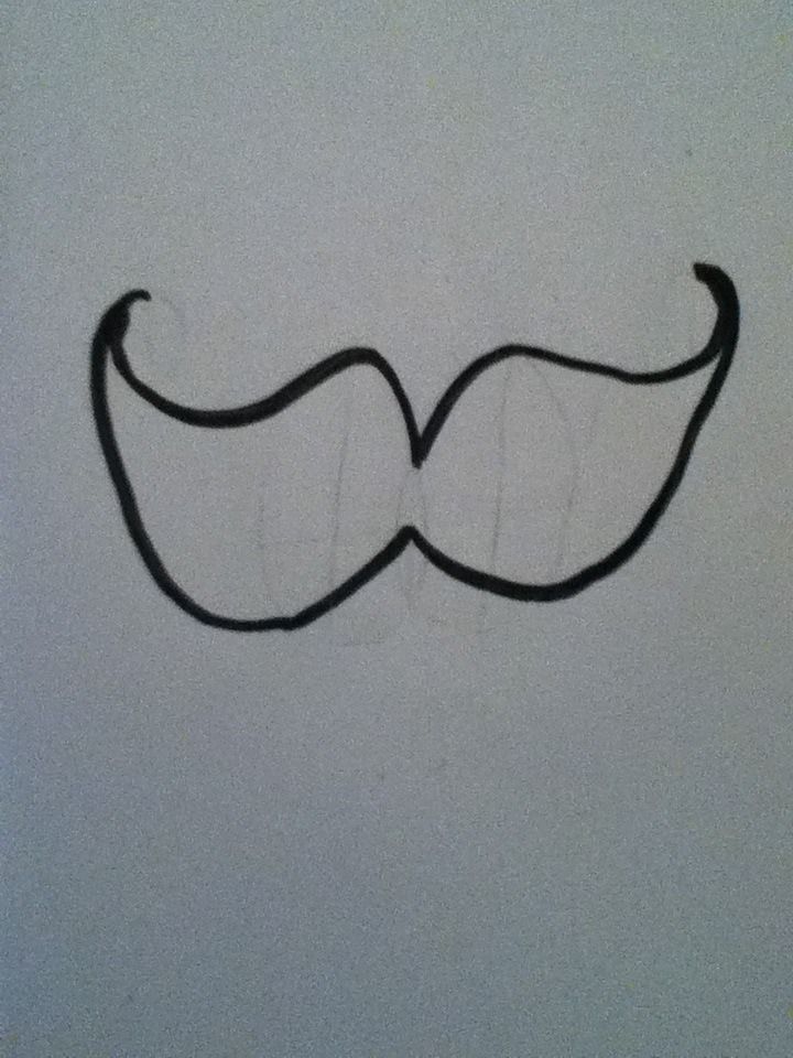 720x960 Mustache Drawing