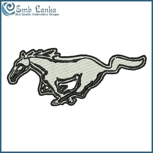 537x536 Ford Mustang Logo 2 Embroidery Design