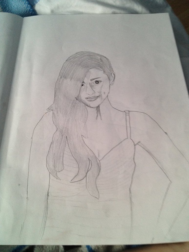 774x1032 My Drawing Of Ariana Grande By Blueblood1996