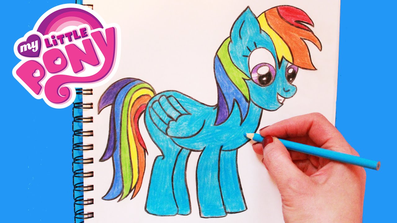 1280x720 How To Draw My Little Pony Rainbow Dash Step By Step Easy Toy