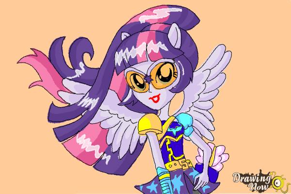 600x400 How To Draw Twilight Sparkle From My Little Pony Equestria Girls