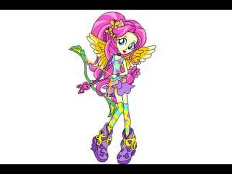 480x360 How To Draw Fluttershy From My Little Pony Equestria Girls