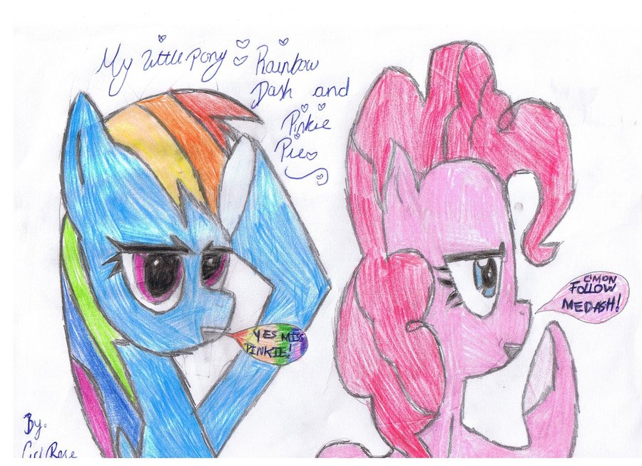 900x654 My Little Pony Rainbow Dash And Pinkie Pie By Thexxcicixx99