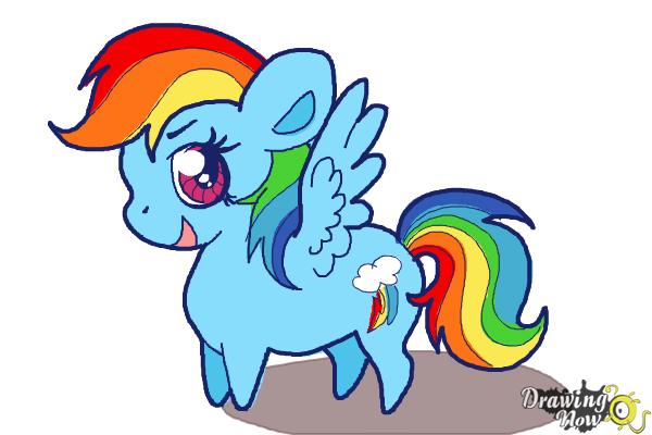 600x400 How To Draw Chibi Rainbow Dash From My Little Pony Friendship Is