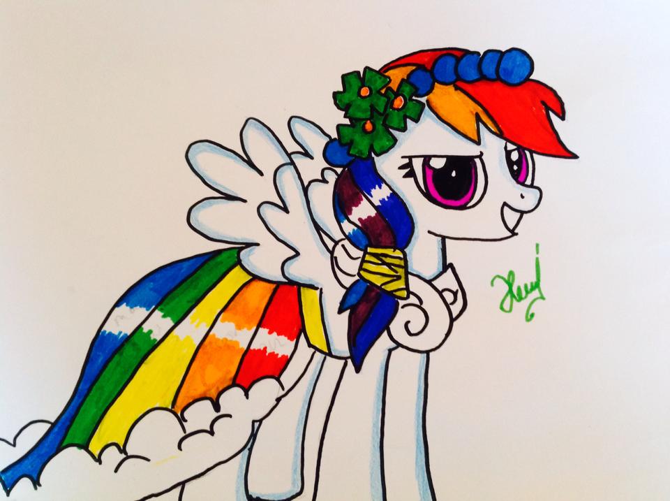960x717 My Drawing Rainbow Dash From My Little Pony ) By Inji Alizadeh